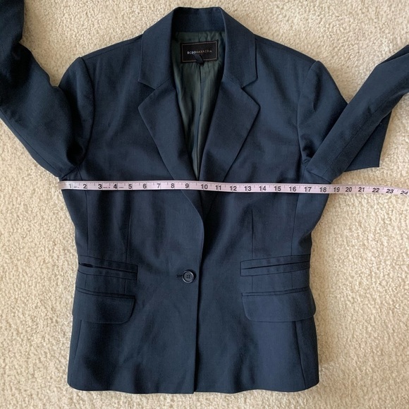 BCBG Maxazria Wool Blend Blazer Black Size Medium - Picture 7 of 8